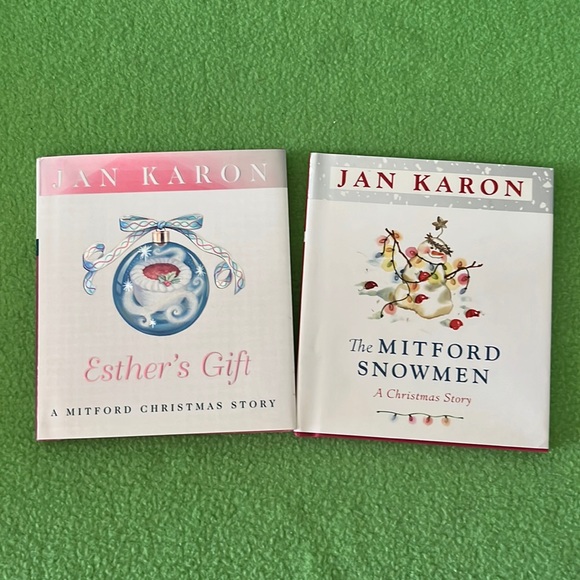 Mitford Christmas Story Books Jan Karon Esther’s Gift & The Snowmen HC/DJ  EXC - Picture 1 of 6